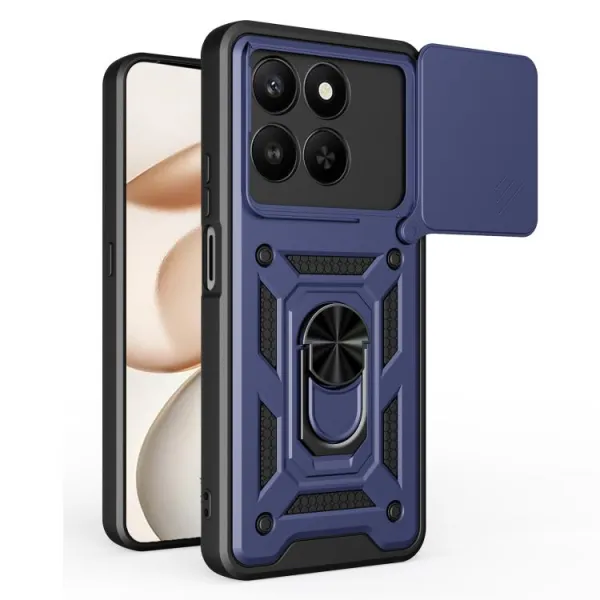 RING CAMERA Kryt s držiakom pre Honor 400 Smart 5G / Honor X7d modrý