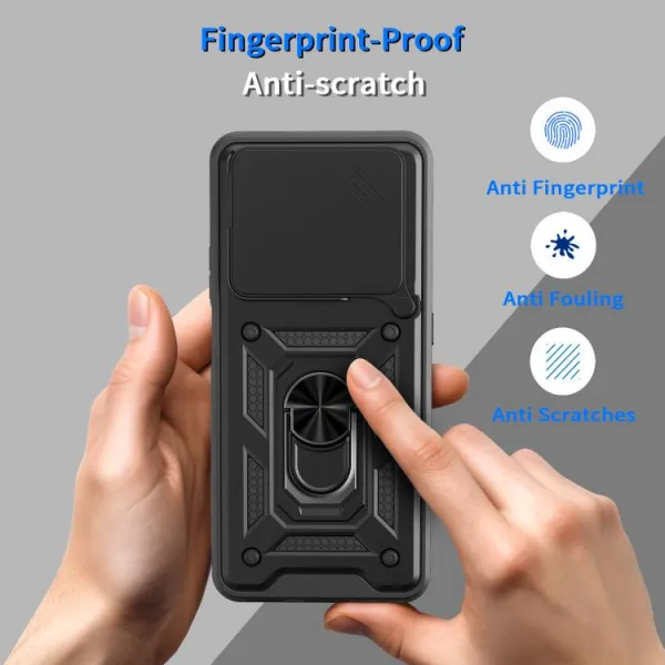 RING CAMERA Kryt s držiakom pre Honor 400 Smart 5G / Honor X7d modrý