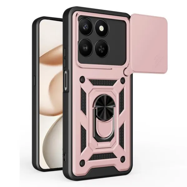 RING CAMERA Kryt s držiakom pre Honor 400 Smart 5G / Honor X7d ružový