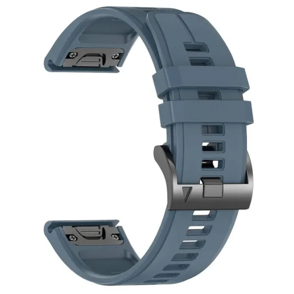 SILICONE Vymeniteľný remienok QuickFit pre Garmin - šírka 22mm modro-šedý