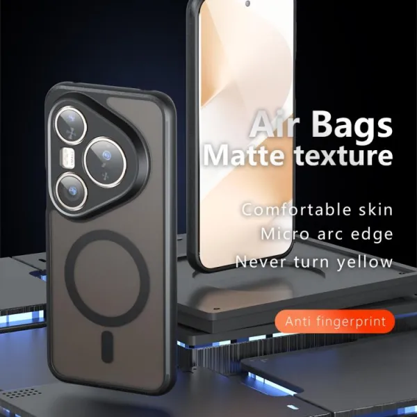 SHOCK MAGSAFE Odolný kryt Huawei Pura 80 Pro matný čierny