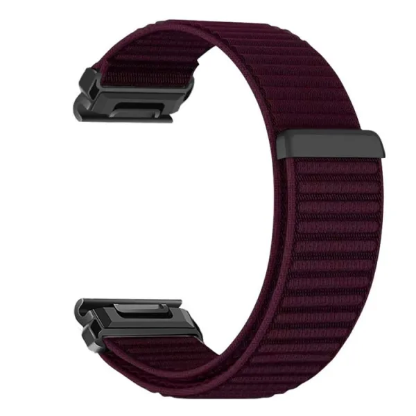 NYLON QUICK FIT Vymeniteľný remienok pre Garmin - šírka 22mm bordový