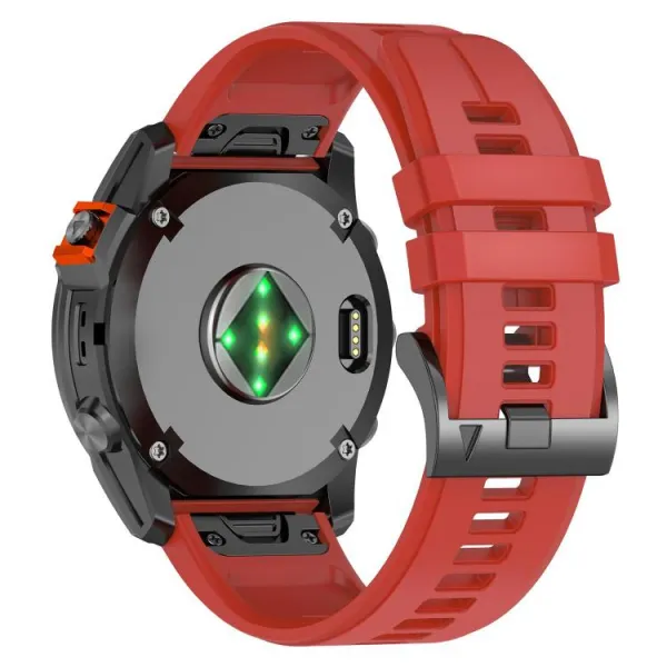SILICONE Vymeniteľný remienok QuickFit pre Garmin - šírka 22mm červený