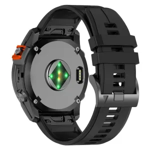 SILICONE Vymeniteľný remienok QuickFit pre Garmin - šírka 22mm čierny