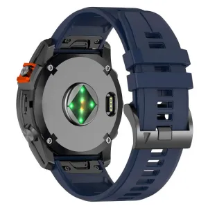 SILICONE Vymeniteľný remienok QuickFit pre Garmin - šírka 22mm tmavomodrý