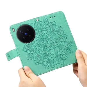 ART MANDALA Peňaženkový obal pre Vivo X300 Pro zelený