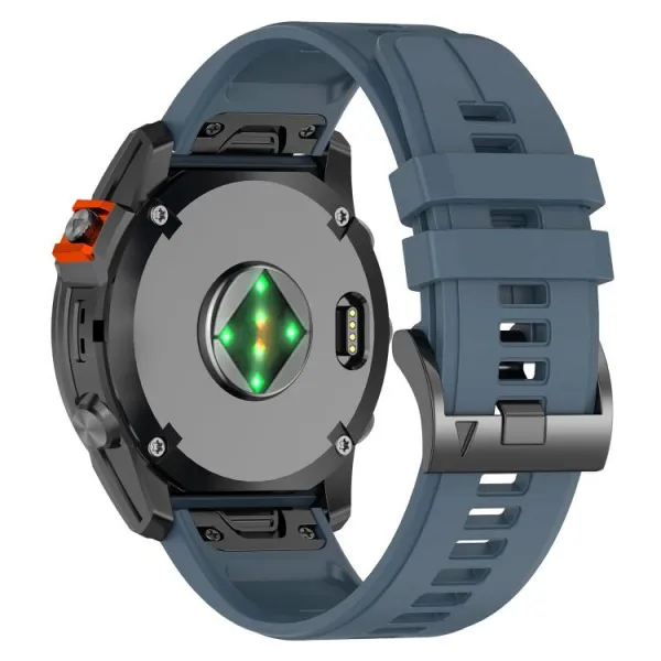 SILICONE Vymeniteľný remienok QuickFit pre Garmin - šírka 22mm modro-šedý