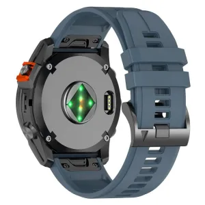 SILICONE Vymeniteľný remienok QuickFit pre Garmin - šírka 22mm modro-šedý