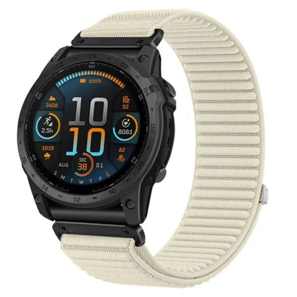 NYLON QUICK FIT Vymeniteľný remienok pre Garmin - šírka 22mm béžový