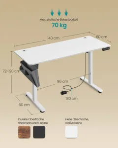 Elektrický kancelársky stôl LSD134W01