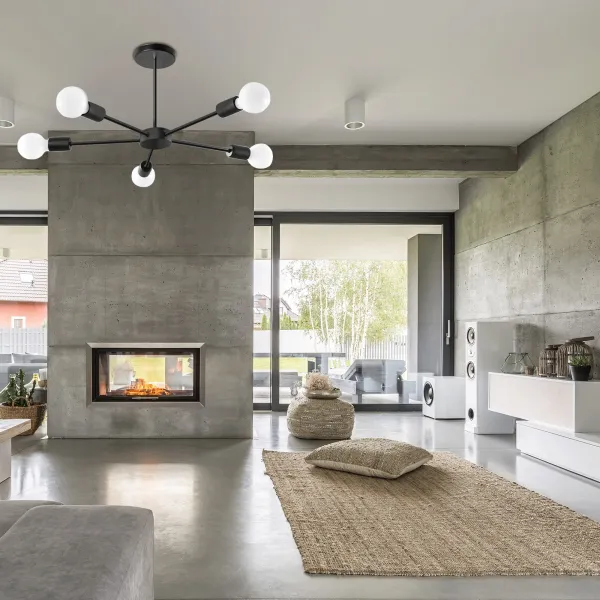 TooLight Stropné svietidlo Spider 5 APP1024-5CP čierne