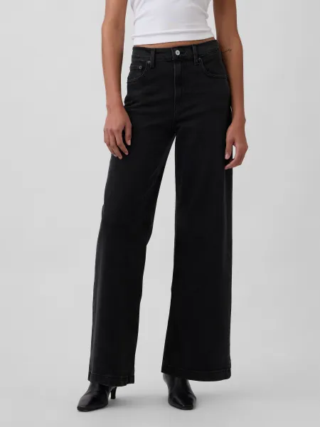 GAP Jeans High Rise Stride Wide - Women's