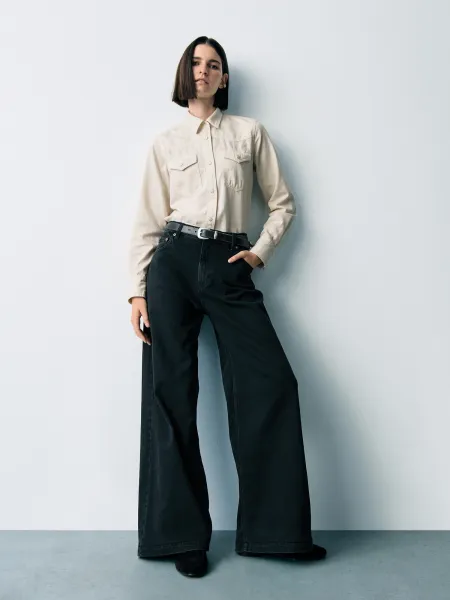 GAP Jeans High Rise Stride Wide - Women's