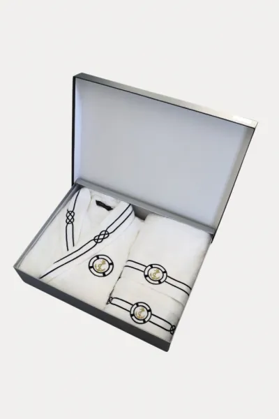Soft Cotton Luxusný pánsky župan MARINE MAN s uterákom a s osuškou