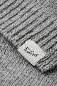 Šál Woolrich Knitted Scarf Formal Gray