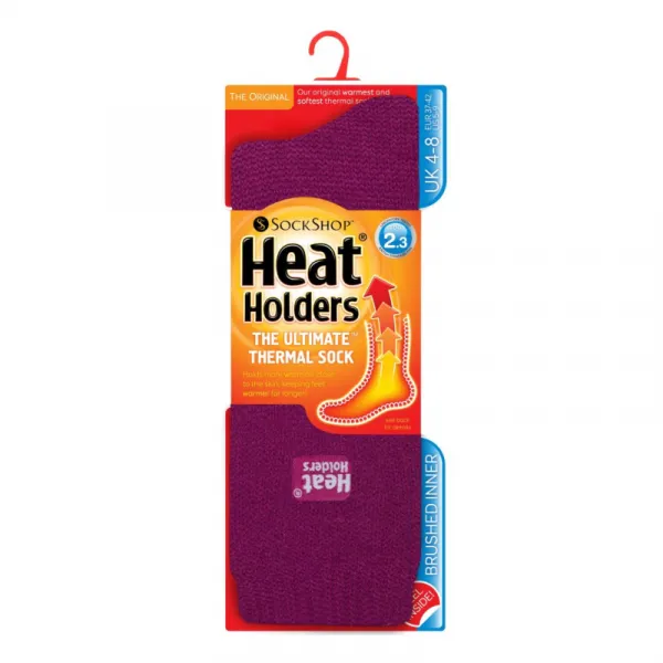 Dámske ponožky HEAT HOLDERS 1 PACK-WOMEN ORIGINAL SOCKS-RASPBERRY