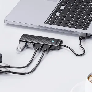 Orico PAPW4A-C3 HUB adaptér USB - 4x USB 3.0, čierny