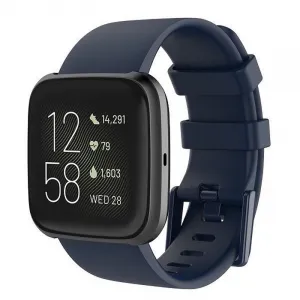 BStrap Silicone (Large) remienok na Fitbit Versa / Versa 2, dark blue (SFI010C02)