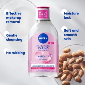 NIVEA Micellar Caring jemná micelárna voda 400 ml