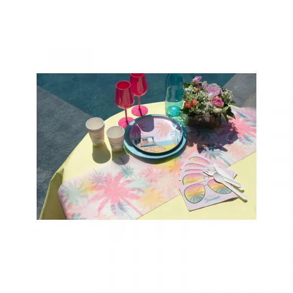 Šerpa stolová Palmy multicolor 30 cm x 5 m