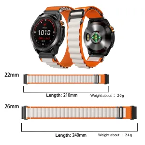 PROTEMIO Alpský ťah remienok QuickFit pre Garmin - šírka 22mm modrý