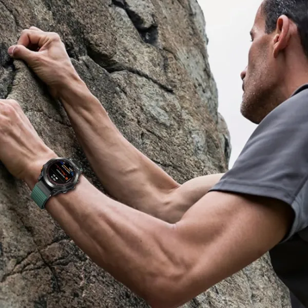 PROTEMIO Alpský ťah remienok QuickFit pre Garmin - šírka 22mm zelený-čierny