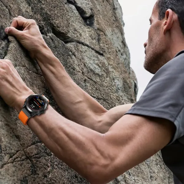 PROTEMIO Alpský ťah remienok QuickFit pre Garmin - šírka 22mm oranžový-béžový