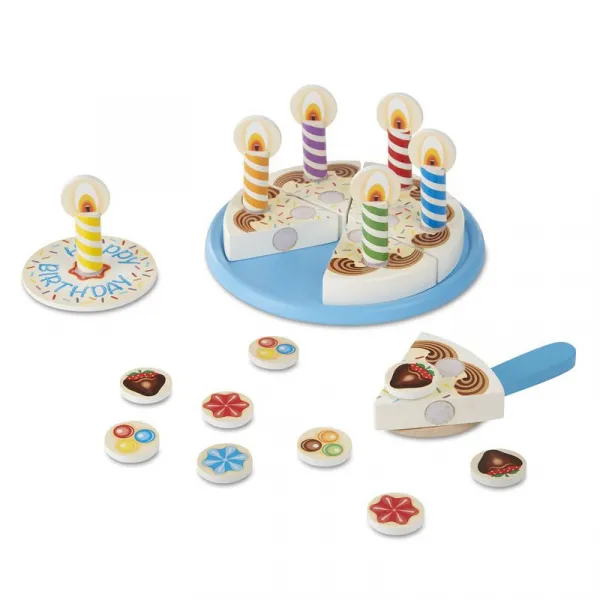 Melissa & Doug narodeninová torta súprava