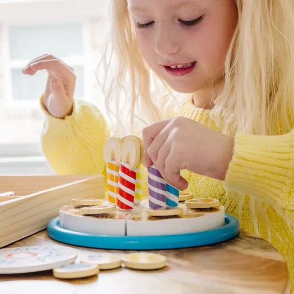 Melissa & Doug narodeninová torta súprava