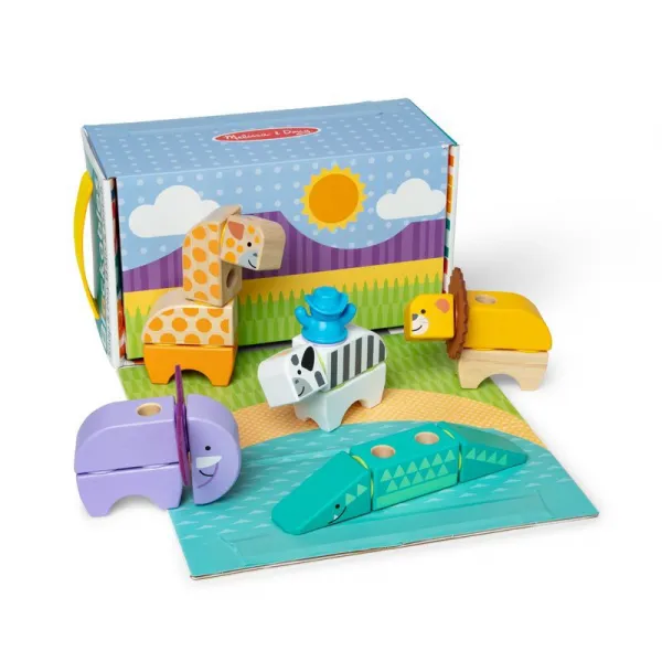 Melissa & Doug Blockables stavebnica safari hracia sada