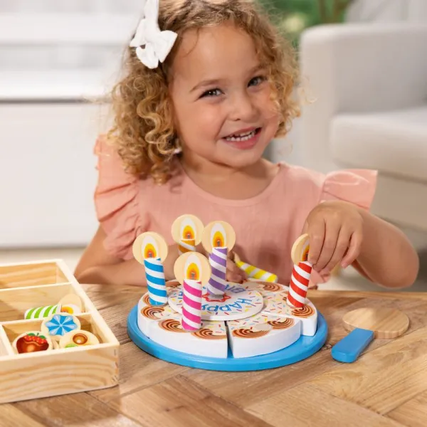 Melissa & Doug narodeninová torta súprava