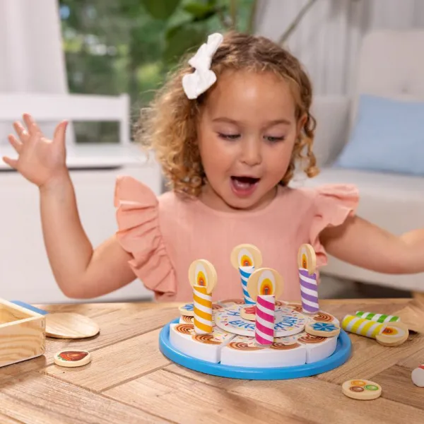 Melissa & Doug narodeninová torta súprava