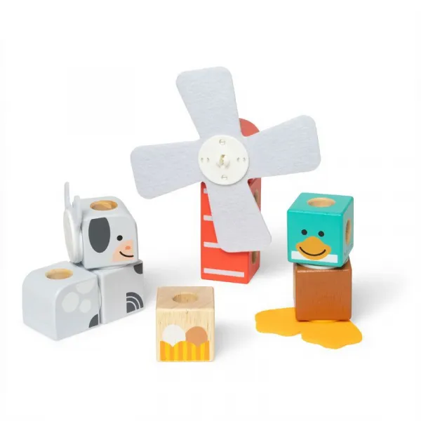 Melissa & Doug blockables stavebnica farma