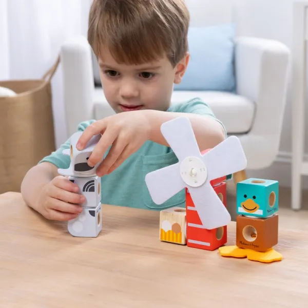 Melissa & Doug blockables stavebnica farma
