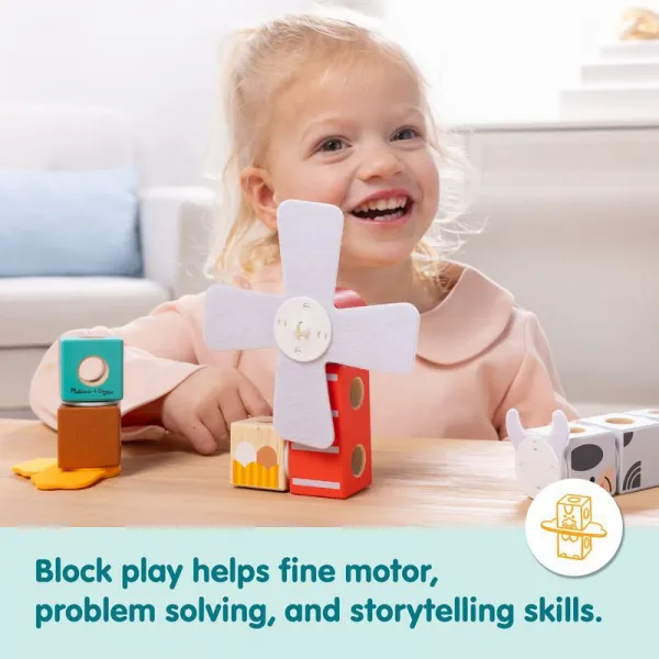 Melissa & Doug blockables stavebnica farma