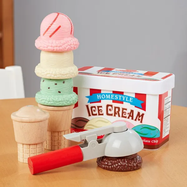 Melissa & Doug kopčeková zmrzlina set