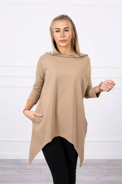 Legínovo Mikina s potlačou krídel, ťavia Farba: Hnedá, Veľkosť: UNI