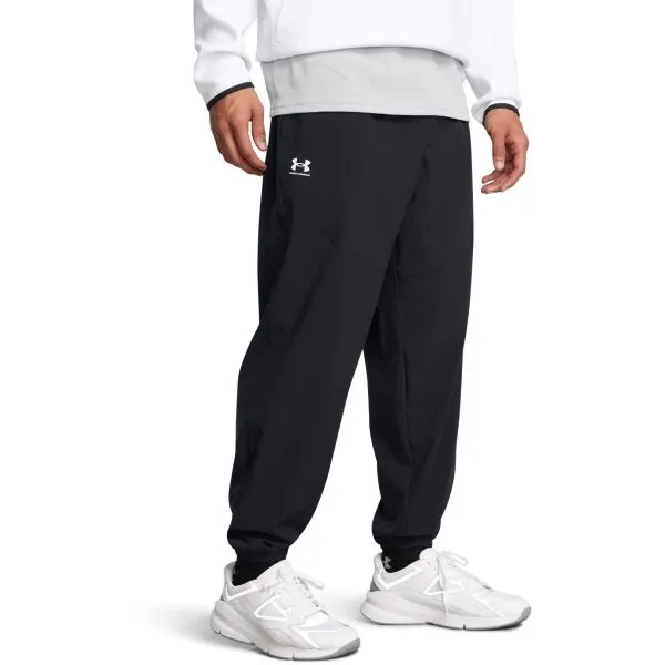 Under Armour VIBE WOVEN JOGGER Pánske tepláky, čierna, veľkosť