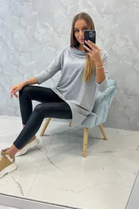 Legínovo Mikina s potlačou krídel, ťavia Farba: Sivá, Veľkosť: UNI