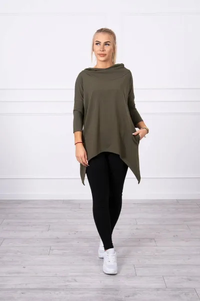 Legínovo Mikina s potlačou krídel, ťavia Farba: Khaki, Veľkosť: UNI