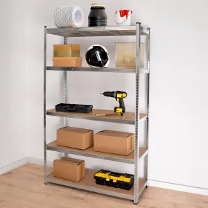 TZB Dílenský regál IRONHOLD 205x120 cm stříbrný