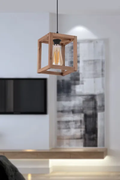Opviq Závěsný lustr Cube hnědý