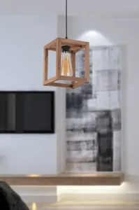 Opviq Závěsný lustr Cube hnědý