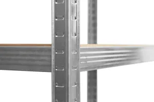 TZB Dílenský regál IRONHOLD 205x120 cm stříbrný
