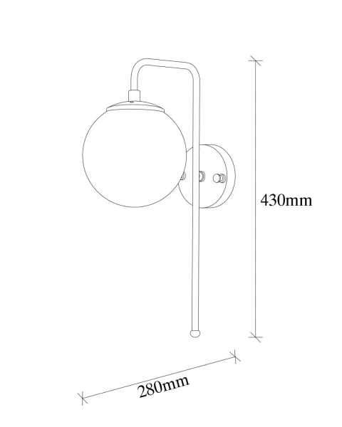 Nástenná lampa Viran - 10925