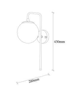 Nástenná lampa Viran - 10925