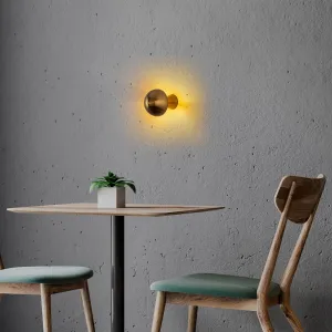 Opviq Nástěnná lampa Fungal 12 cm zlatá