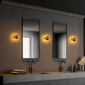 Opviq Nástěnná lampa Fungal 12 cm zlatá