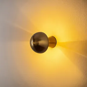 Opviq Nástěnná lampa Fungal 12 cm zlatá