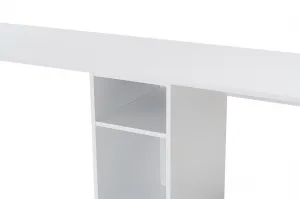 Kalune Design Kancelářská sestava pro 2 osoby TWIN bílá/zlatá